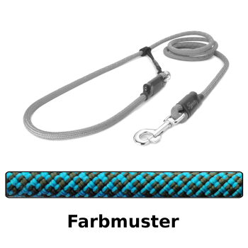 Preview: EASYLONG Hundeleine - L - 3m - schwarz und blau